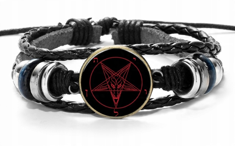 

Bransoletka Pentagram Rzemyk Regulowana