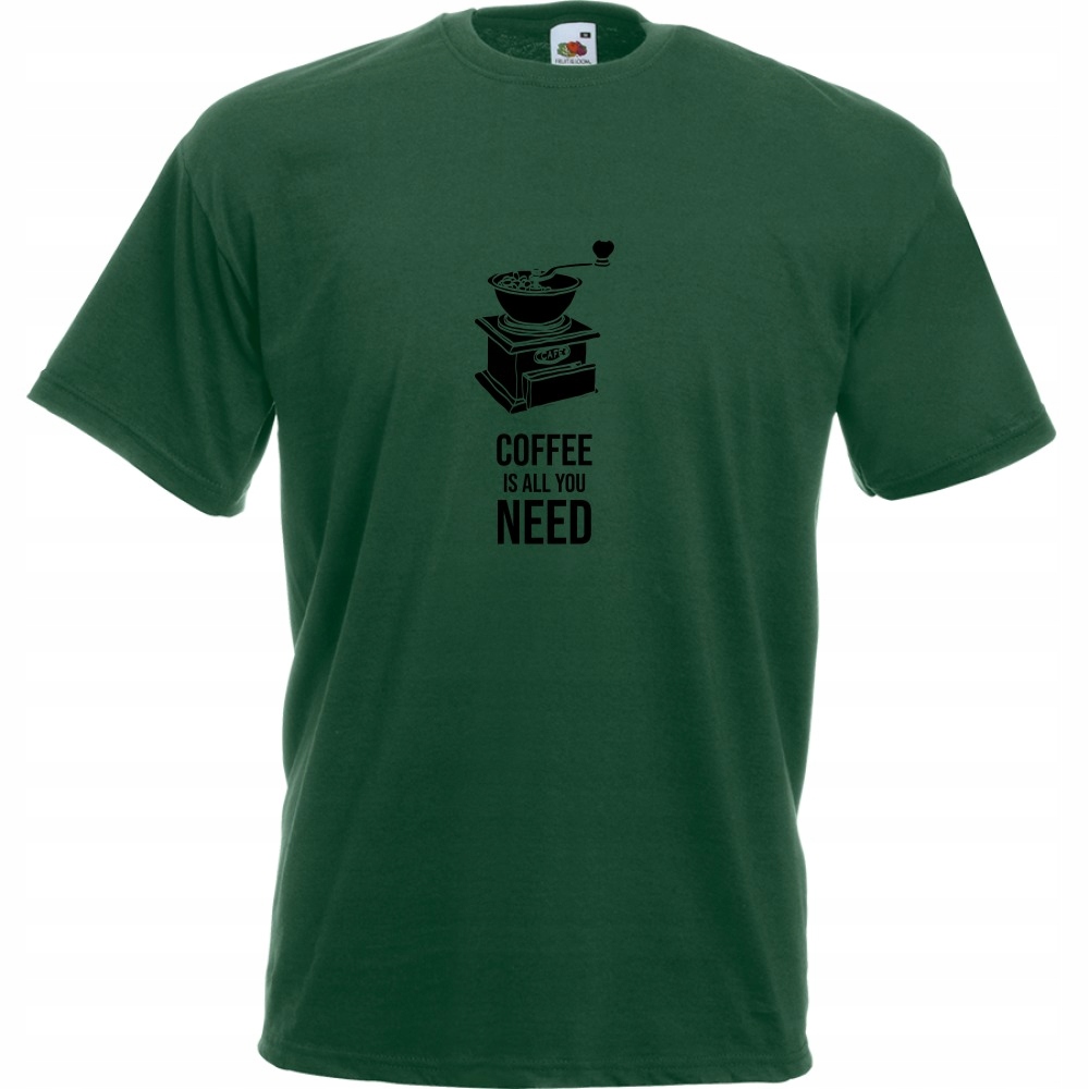 

Koszulka kawa coffe is all u need M butelkowa