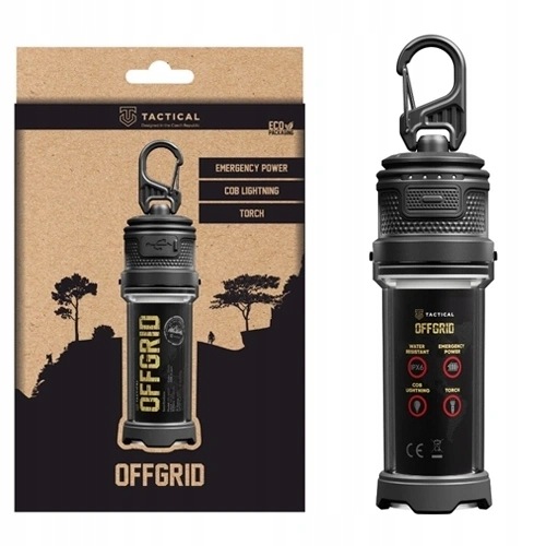 Latarka Kempingowa Turystyczna Z Powerbankiem Tactical Offgrid Usb-c IPX6