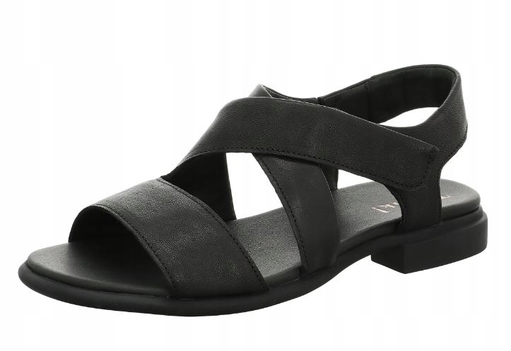 Think Dámské Černé Kožené Sandály Vel. 40