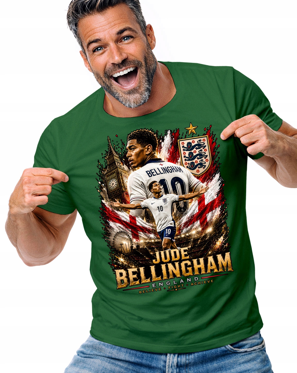 Tričko Tričko Pánské Jude Bellingham Fotbal Dárek Pro Fanouška L