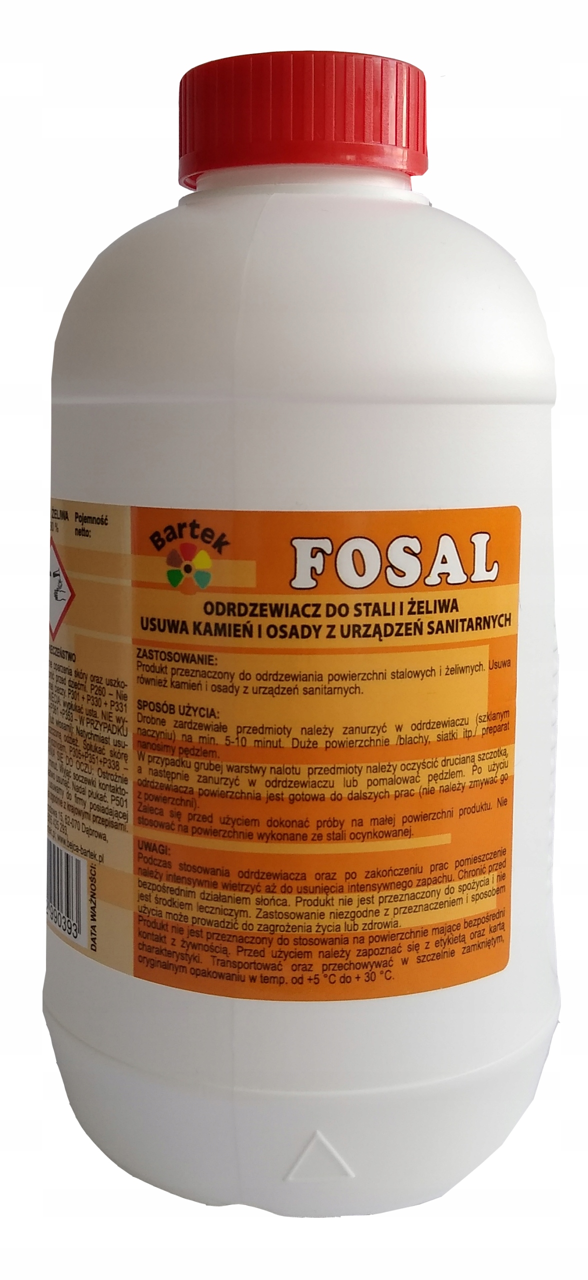 FOSOL, FOSAL СРЕДСТВО ДЛЯ УДАЛЕНИЯ РЖАВЧИНЫ ДЛЯ СТАЛИ И ЧУГУНА 12 КГ