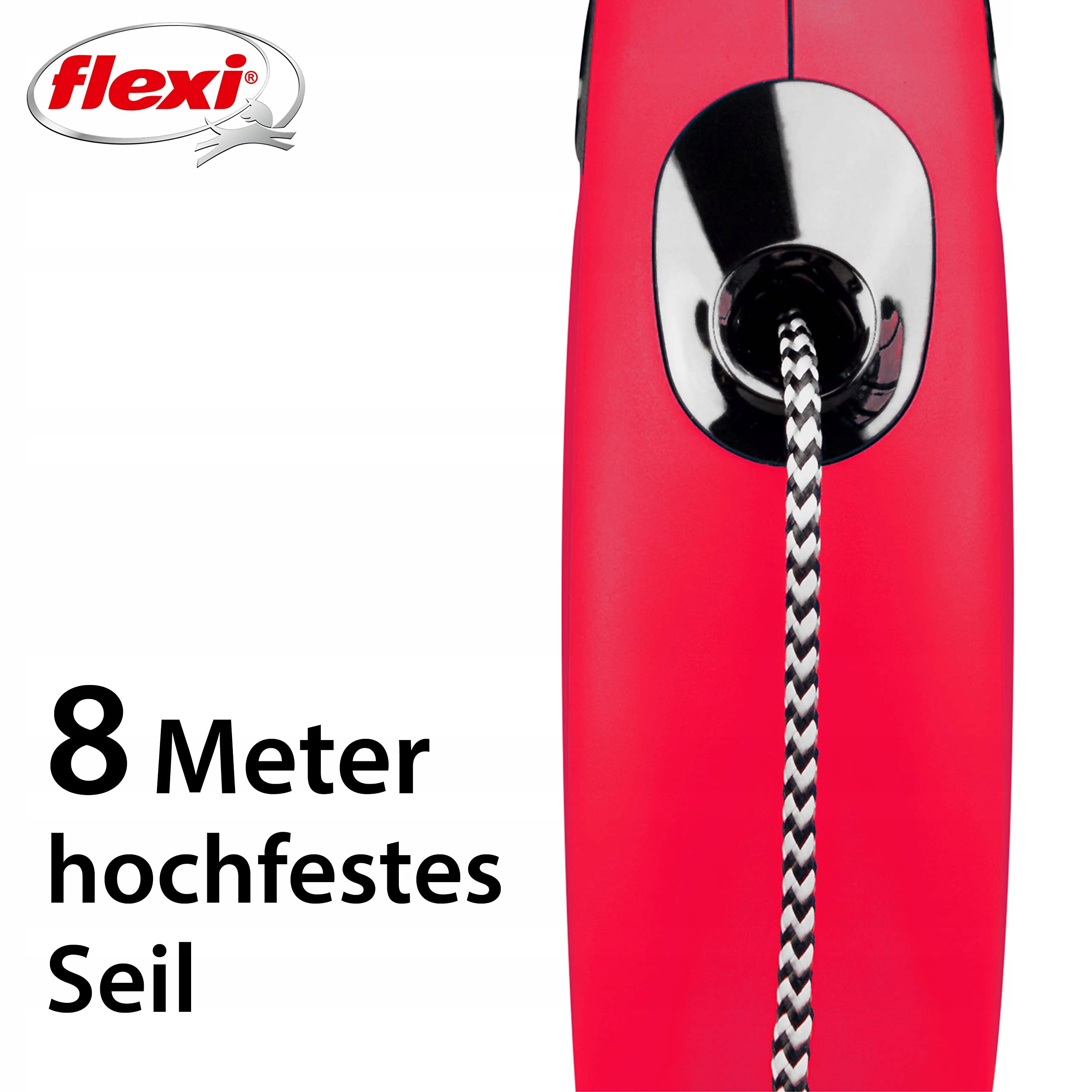 FLEXI New Classic Smycz S 8m Czerwona — miniatura 3