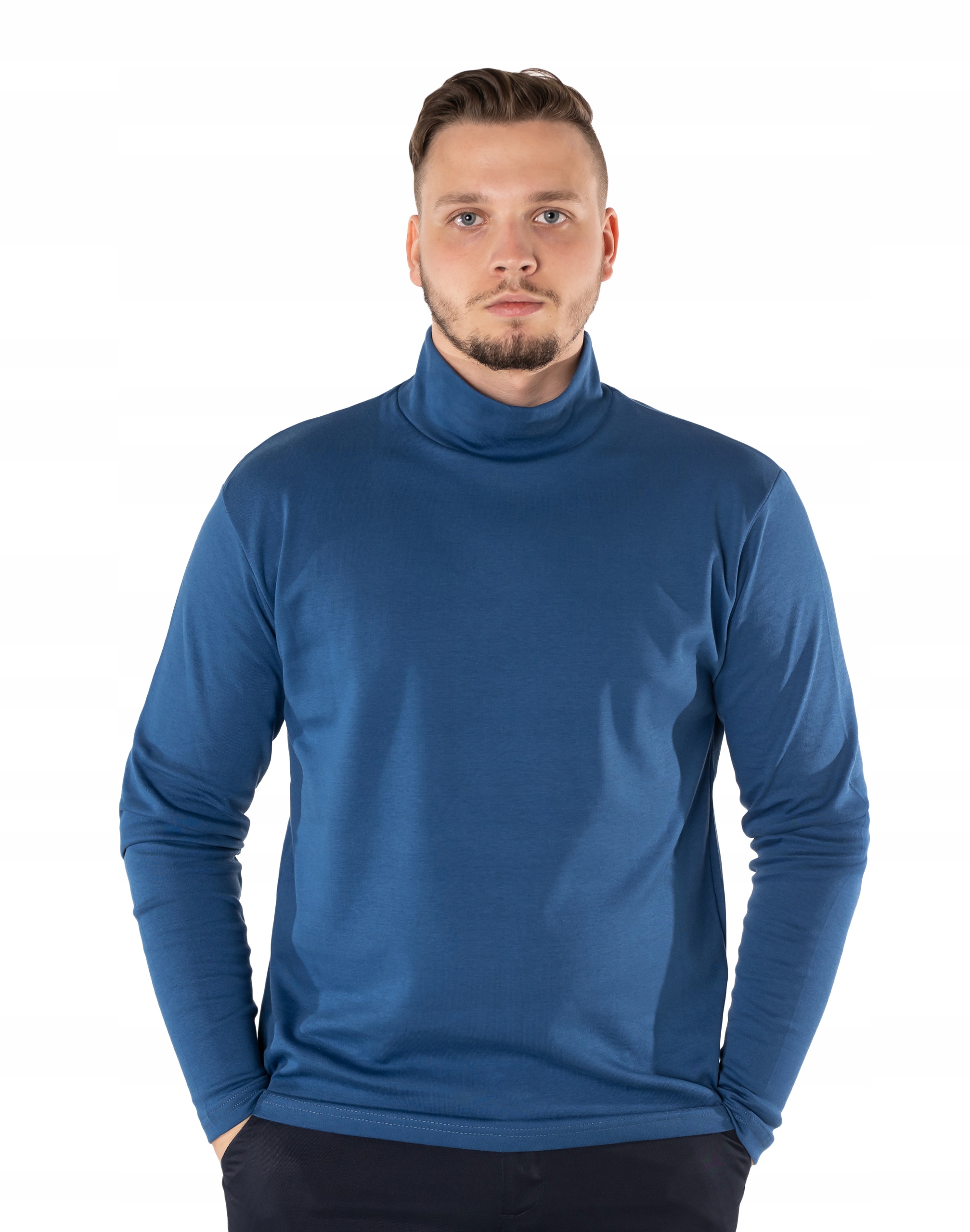 

Sweter Półgolf Męski 100% Bawełniany Golf 5348-3 L