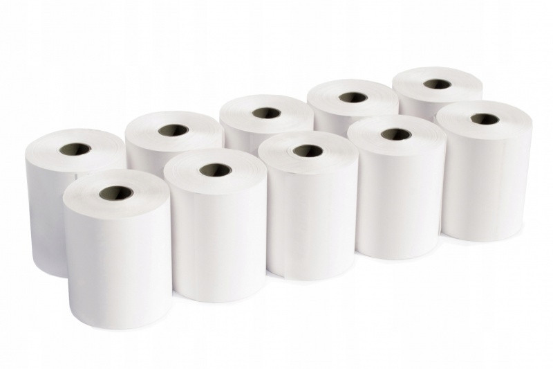 

Papier do Druku Termicznego 57mm x 25m 10 Rolek
