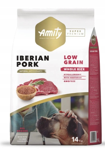 Amity Dog 14KG Low Grain Adult Iberian Pork