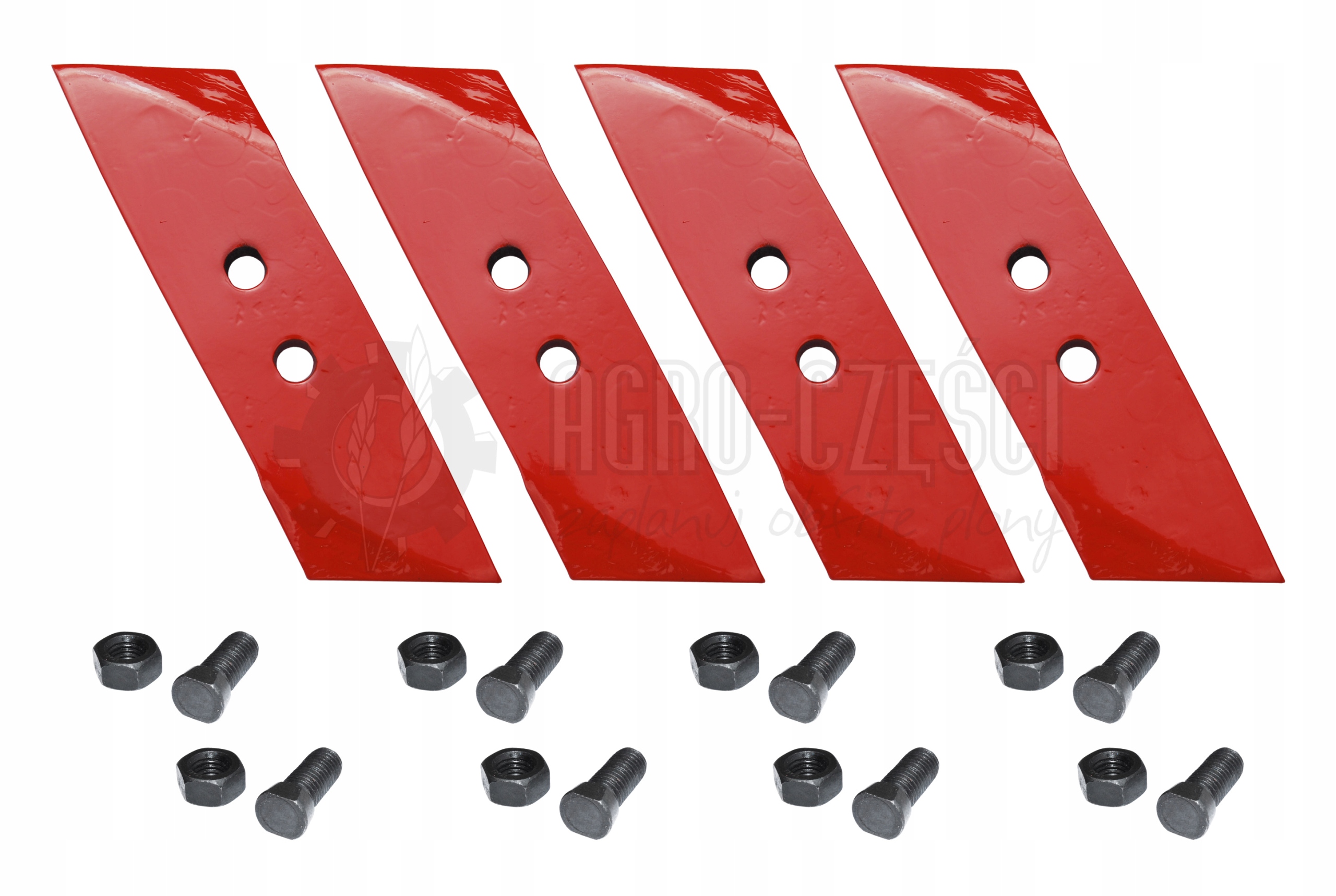 KVERNELAND KOMPLET 4xDŁUTO 053090 PRAWE + ŚRUBY IT