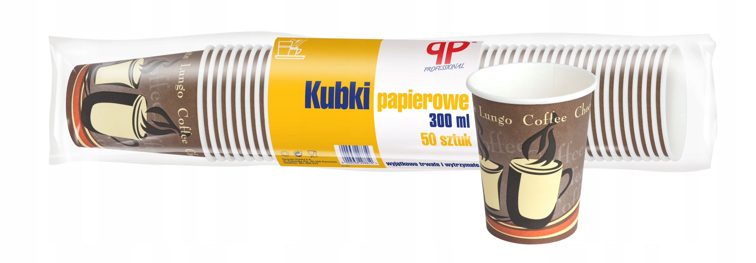 

Kubki papierowe 300ml 50sztuk