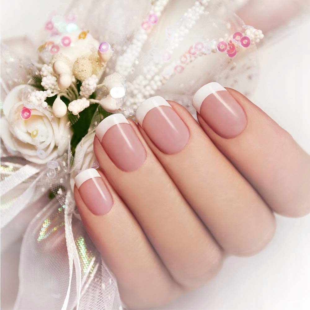 PASKI NAKLEJKI DO FRENCH MANICURE SAMOPRZYLEPNE 48szt Stan opakowania oryginalne