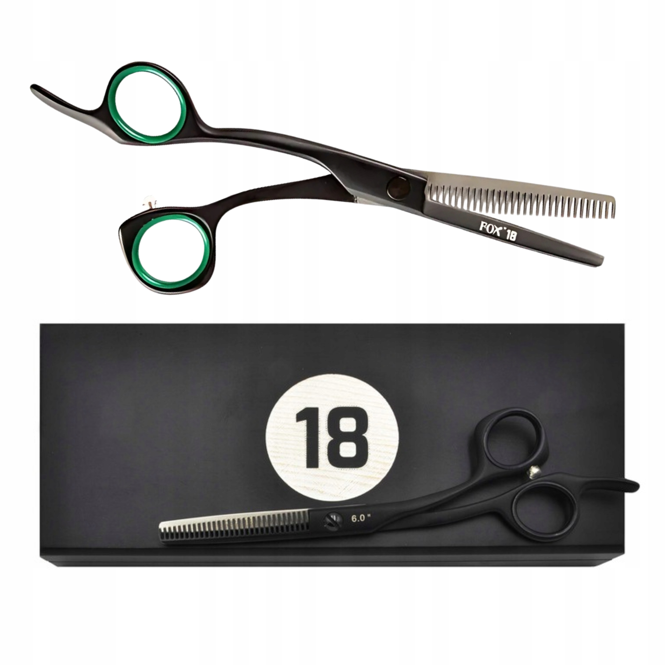 Degażówki Fox Race 6.0" -18 Years Leworęczne Nożyczki Fryzjerskie