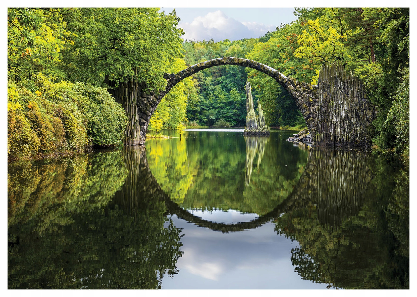 Fototapeta flizelina Most Rakotza pohádková krajina symetrie 350x250 lepidlo