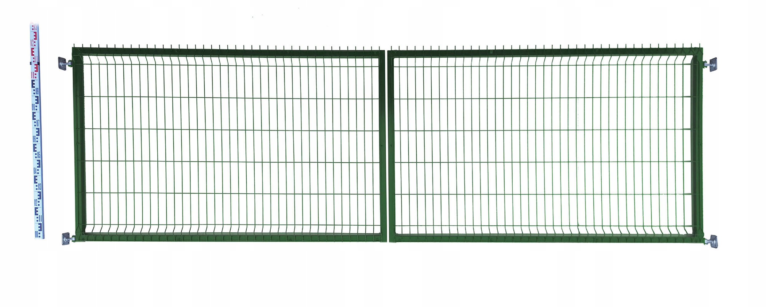 Brána Pletivové 120cm zelená Panelová dvoukřídlá RAL6005 123cm