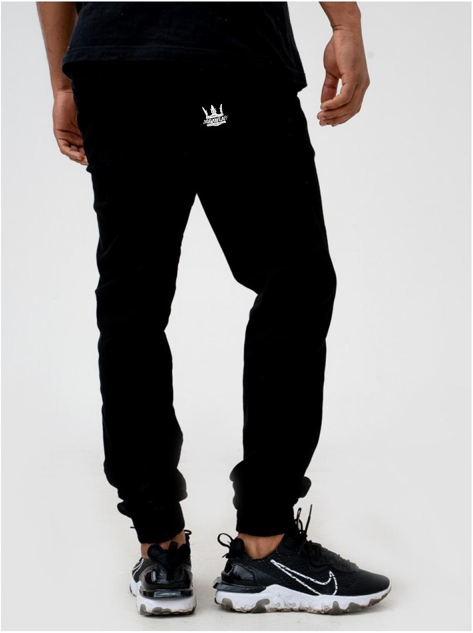 Pánské Bavlněné Kalhoty Jogger Kvalita Jigga Wear Černá M