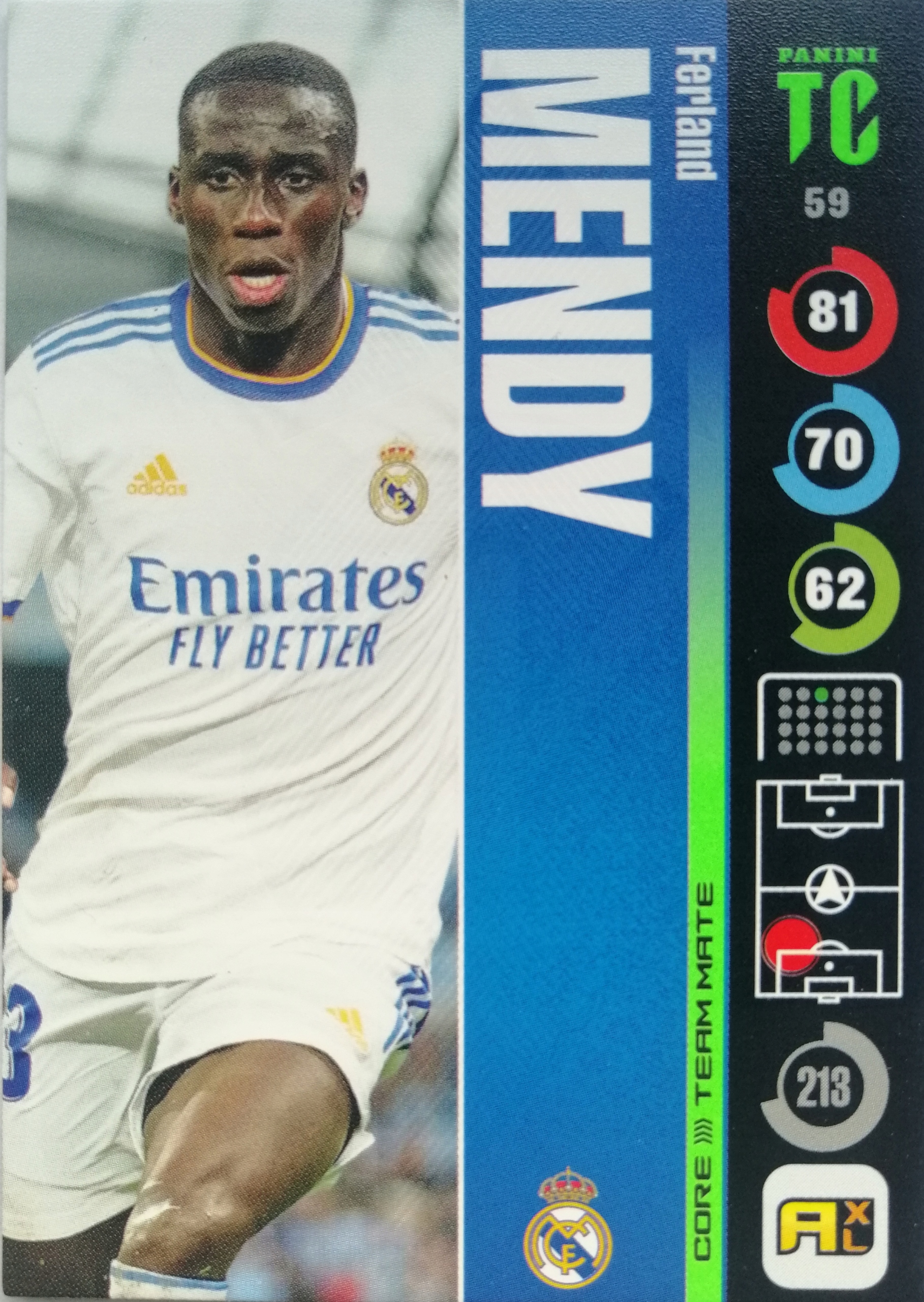 Panini Top Class Team Mate 59 Ferland Mendy Real