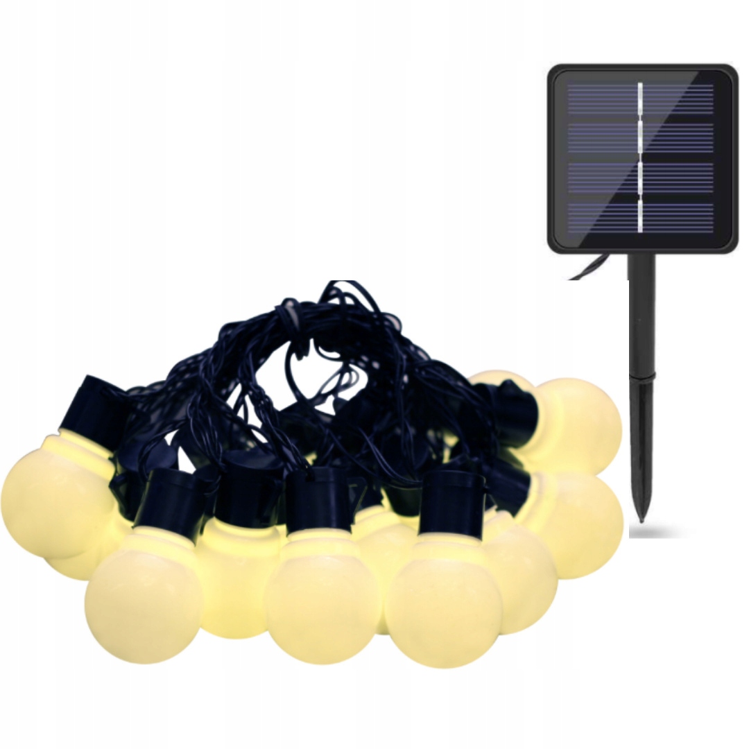 

Solarne Lampki Led Ogrodowe Girlanda 20 Szt 7M