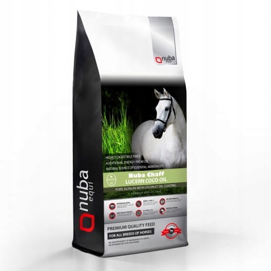 Sieczka dla koni Nuba Equi Coco Oil Chaff lucerna kokos wrzody energia 15kg