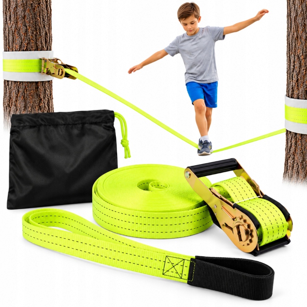 taśma do chodzenia slackline Monkey-Line 30m ochraniacz