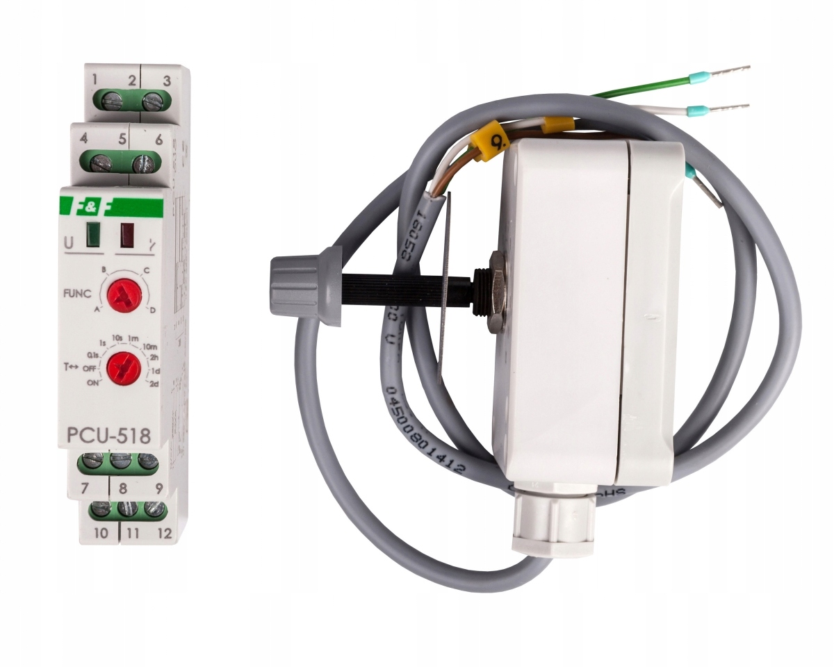 Univerzální 4-funkční časový relé F&f PCU-518DUO, 230V, 8A