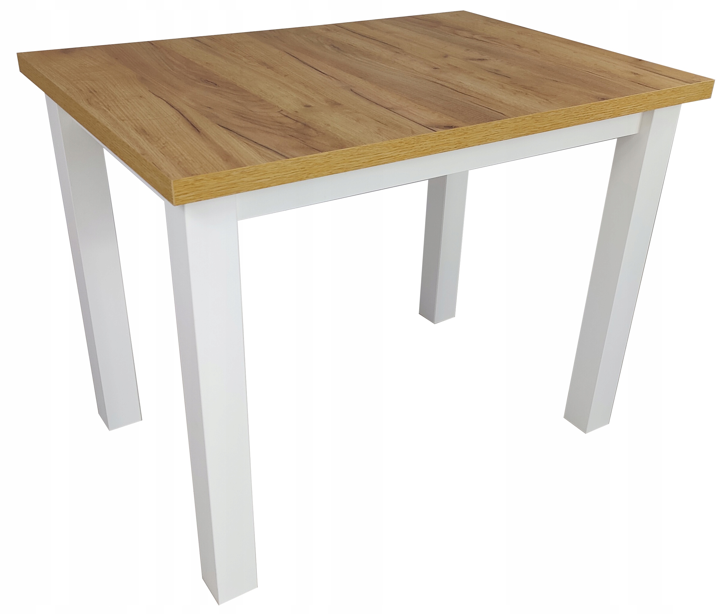 Stół mały 70x100 do kuchni Biały + Dąb Craft LOFT