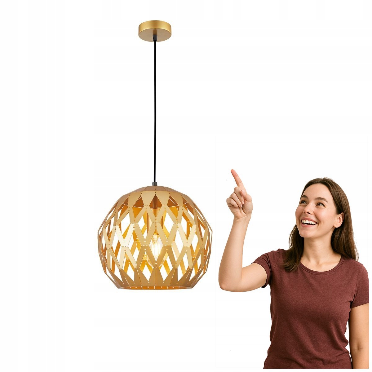 Závěsná lampa Hilo PND-22341-1L-GD Italux