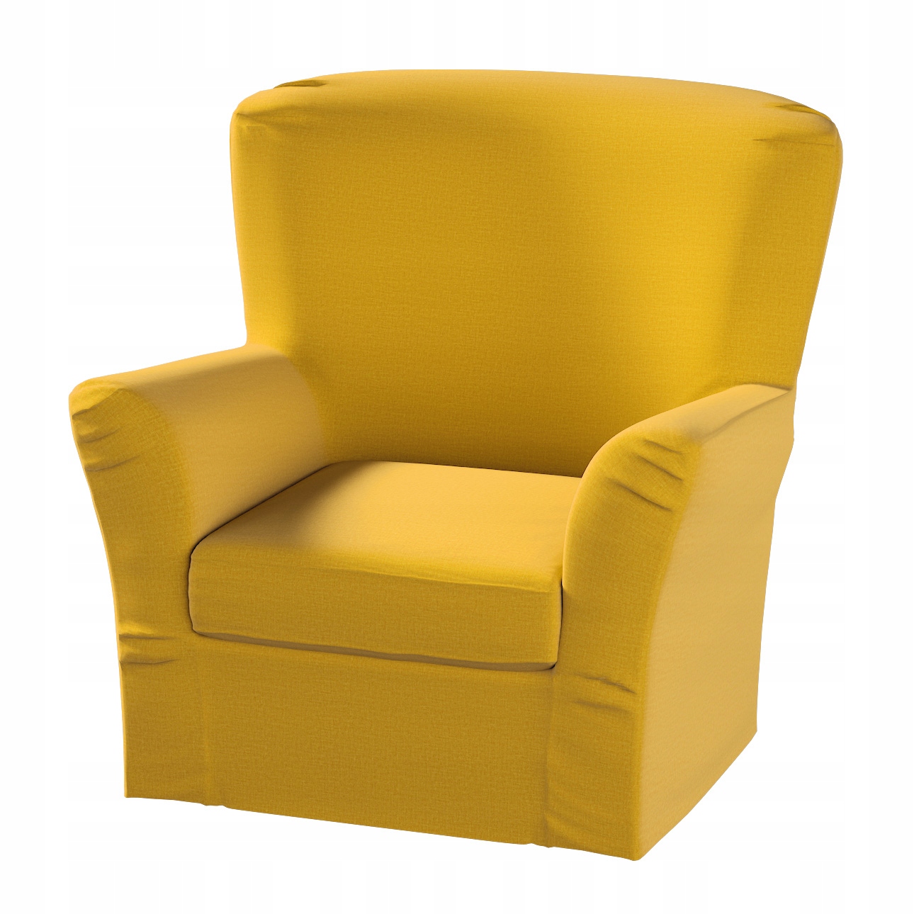 Dekoria Vysoký poťah na kreslo Tomelilla s záložkami Ikea, žltý