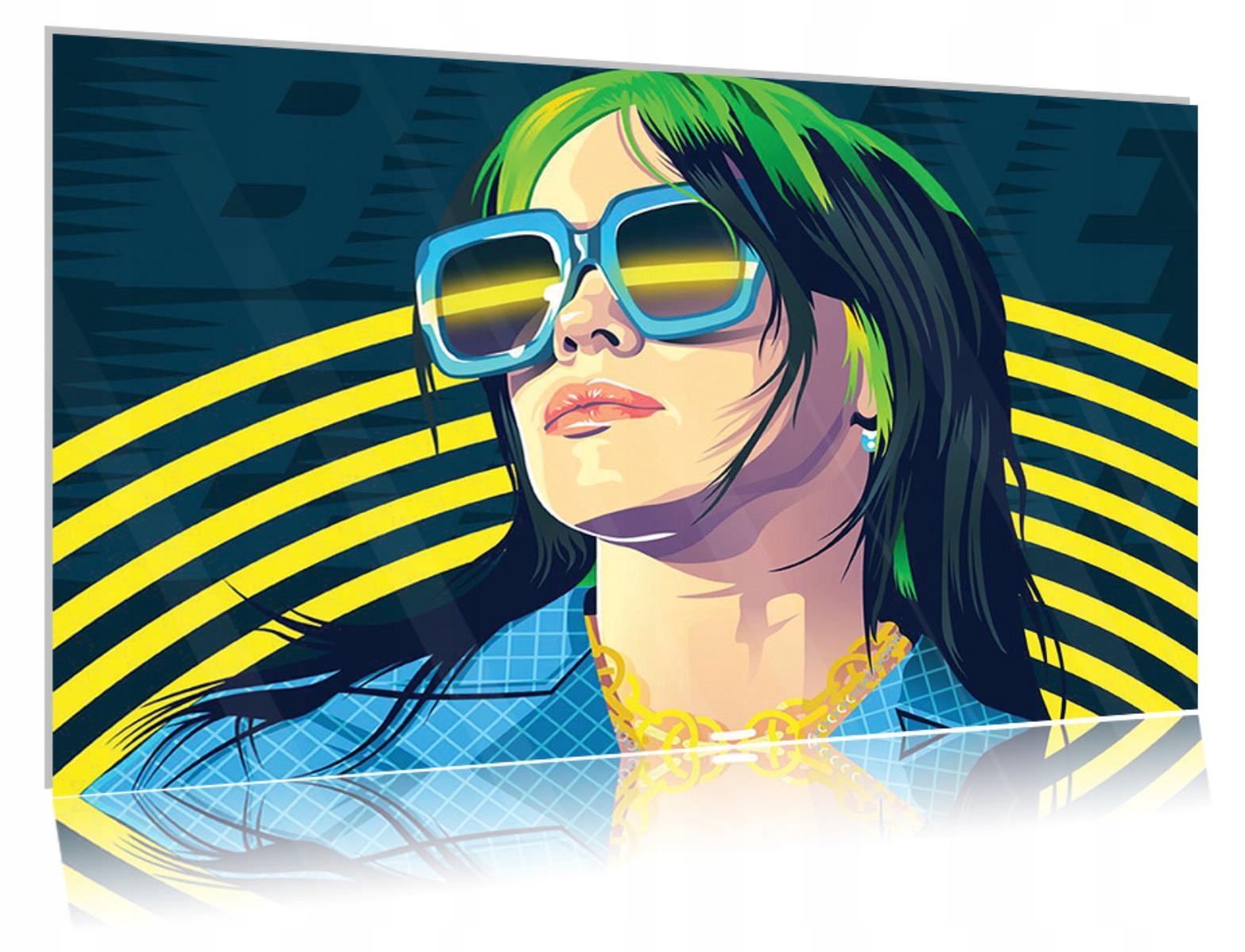 

Obraz szklany na szkle Billie Eilish 08 30x20