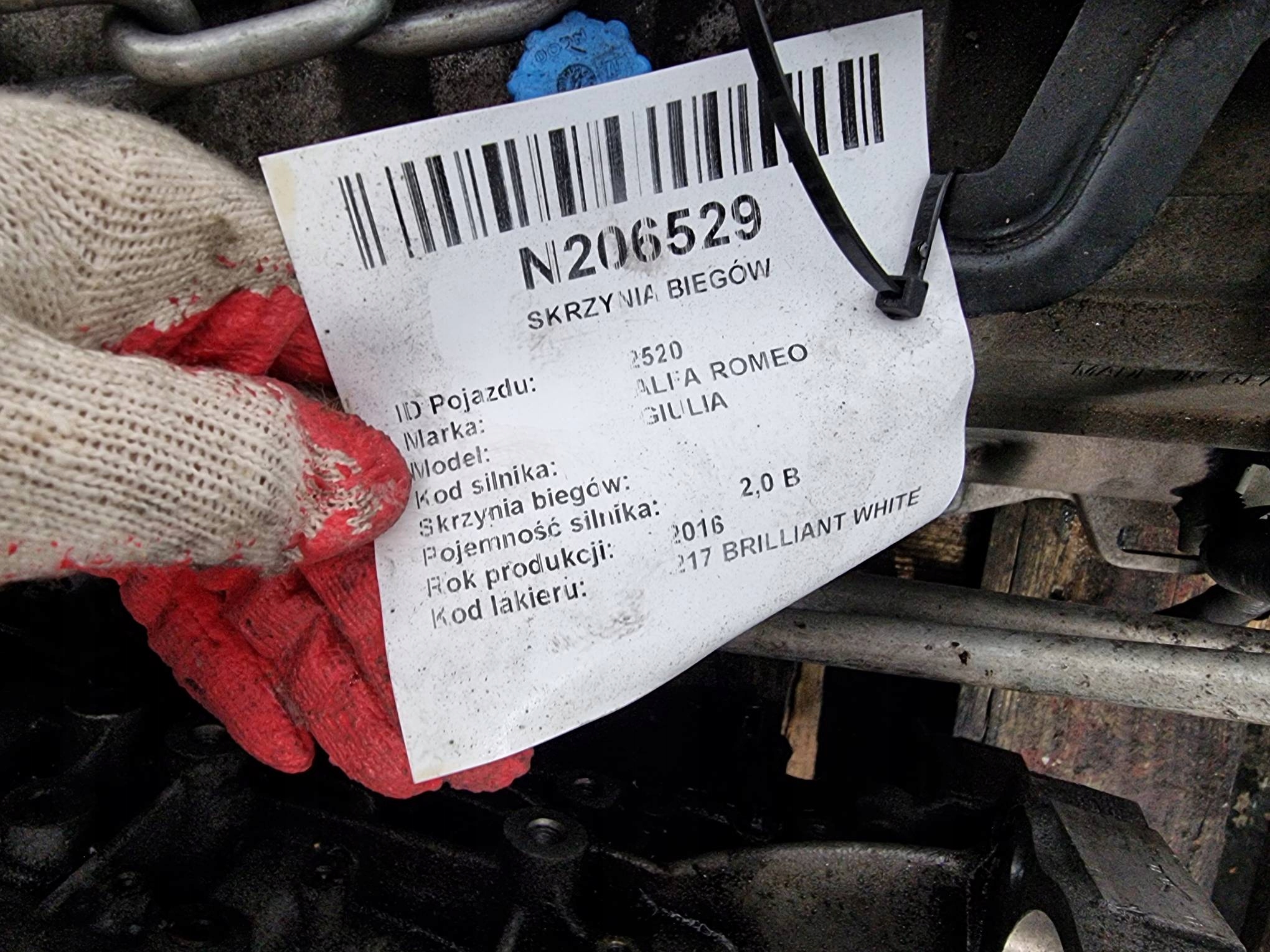 Getriebe GA8HP50Z 2.0 200 KM ALFA ROMEO GIULIA