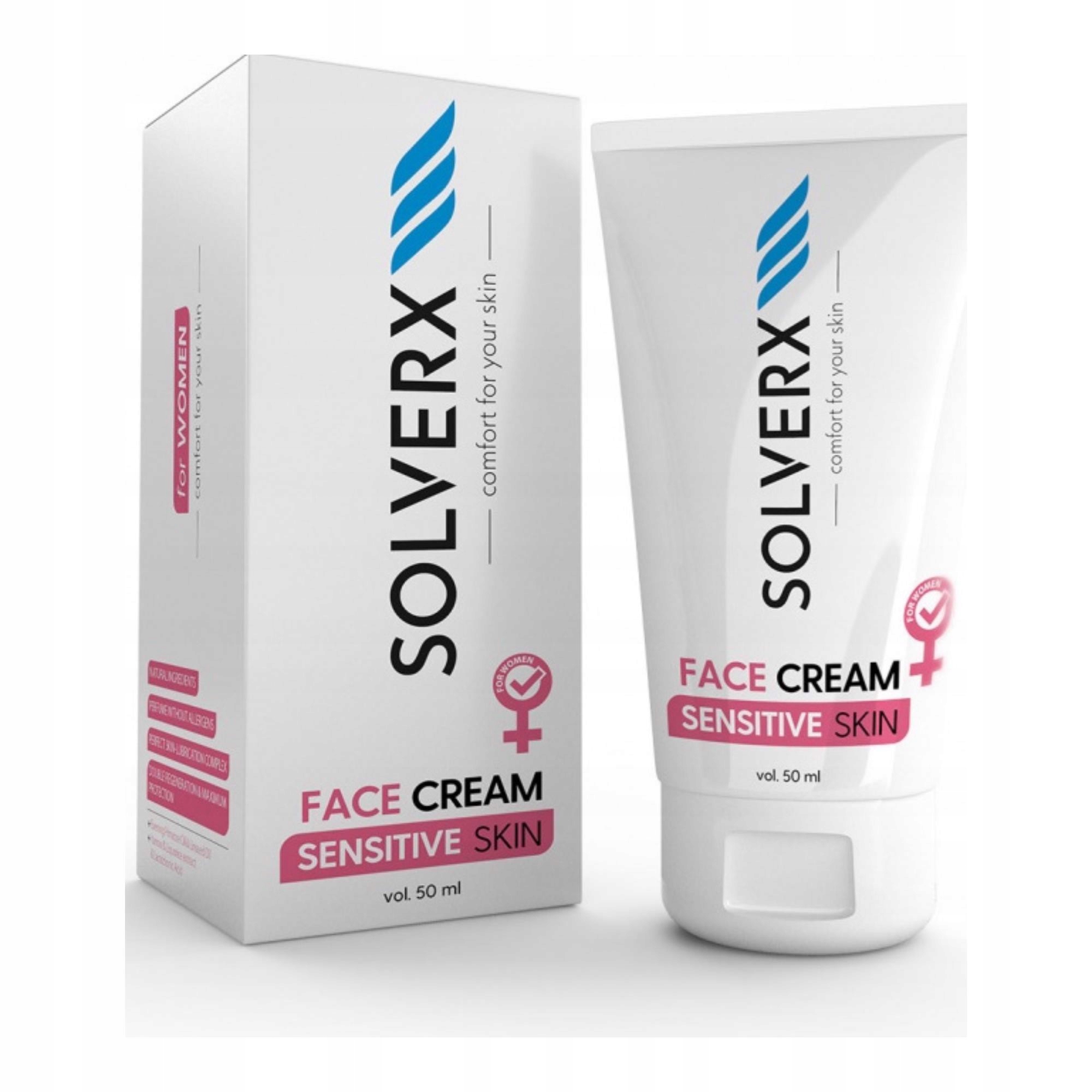 

Solverx Sensitive Women Krem Do Twarzy 50ML Skóra