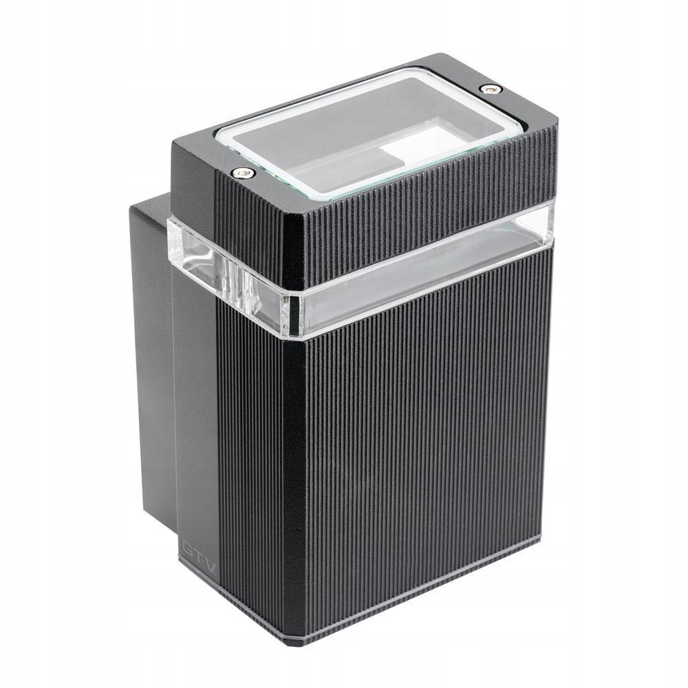 Venkovní fasádní zahradní nástěnné svítidlo Nessa 1xGU10 černé Gtv