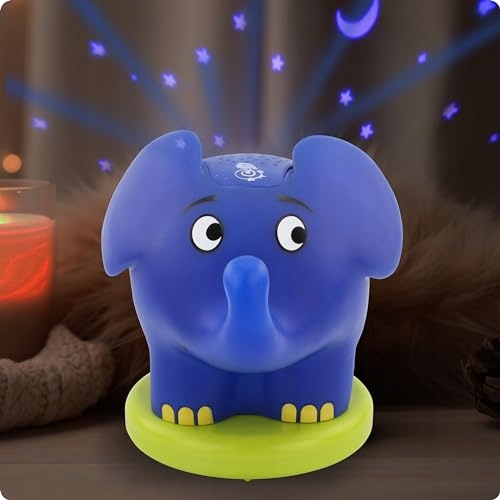 ANSMANN Projektor Gwiaździste Niebo LED Słoń Elefant Lampka Nocna Dziecięca — miniatura 2