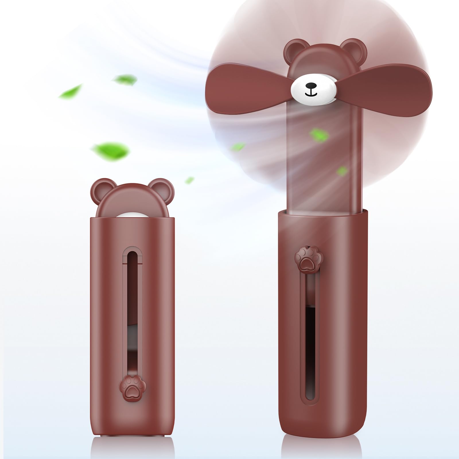 MINI WENTYLATOR RĘCZNY 2 W 1 ŁADOWANY NA USB WENTYLATOR PODRÓŻNY