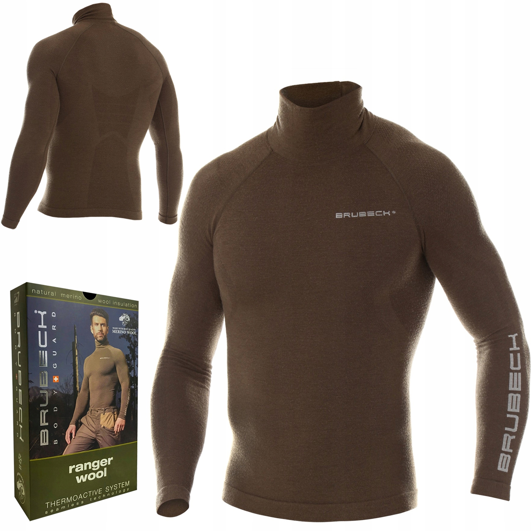 Mikina Termoaktivní Vlněná Brubeck Ranger Merino Vlna Merino XL