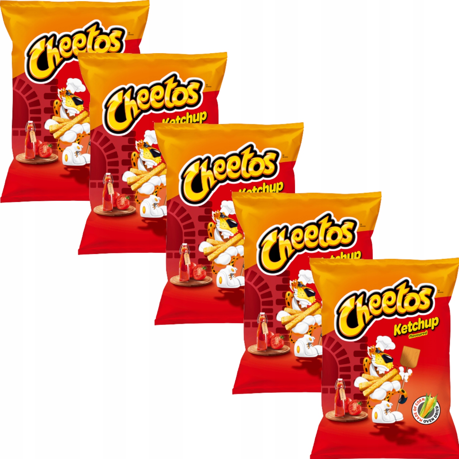 Cheetos Ketchup Chipsy Chrupki ketchupowe 5x150g 13345264573 Allegro.pl
