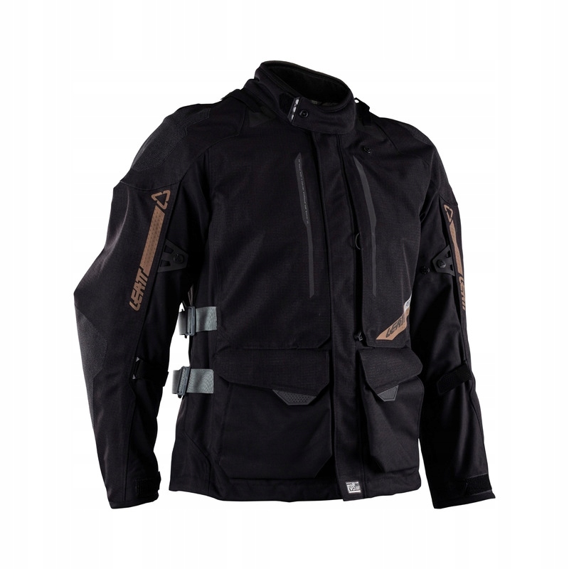 Textilná Motocyklová Bunda Leatt Adv Dritour 5.5 Stealth Black Grey (s)