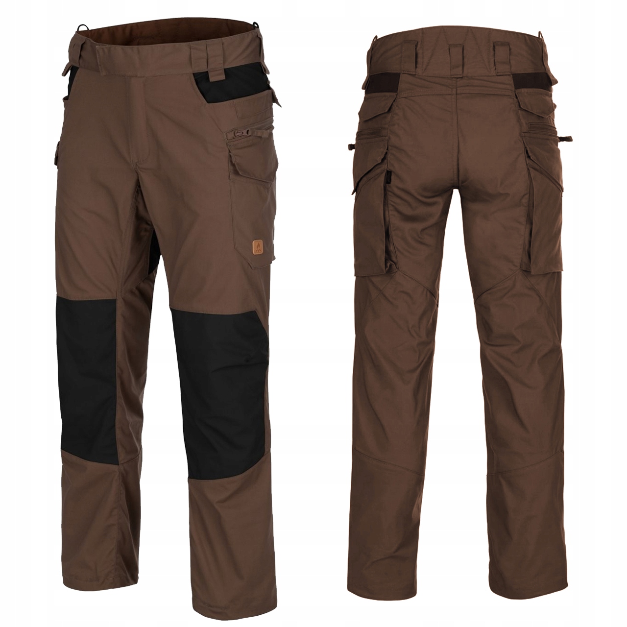 Trekkingové kalhoty Pánské bojovky Pilgrim Helikon Hnědé 4XL Long