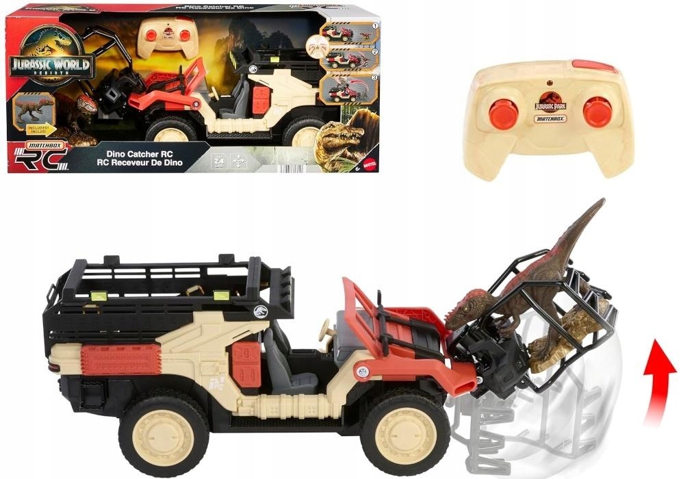 Jurský Svět Rc Auto S Dinosaurem