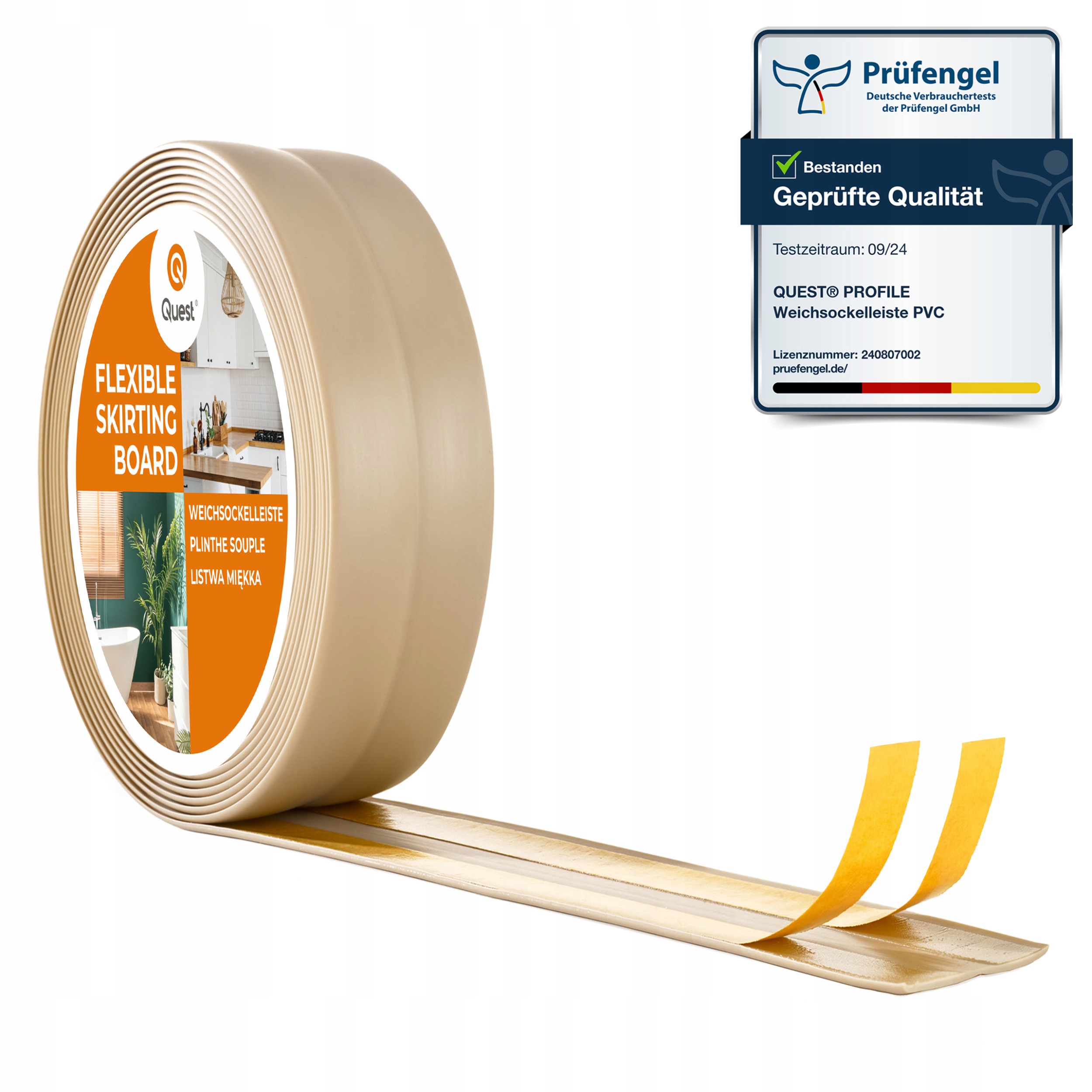 Dokončovací lišta samolepicí béžová Pvc 25x15 mm 20 m