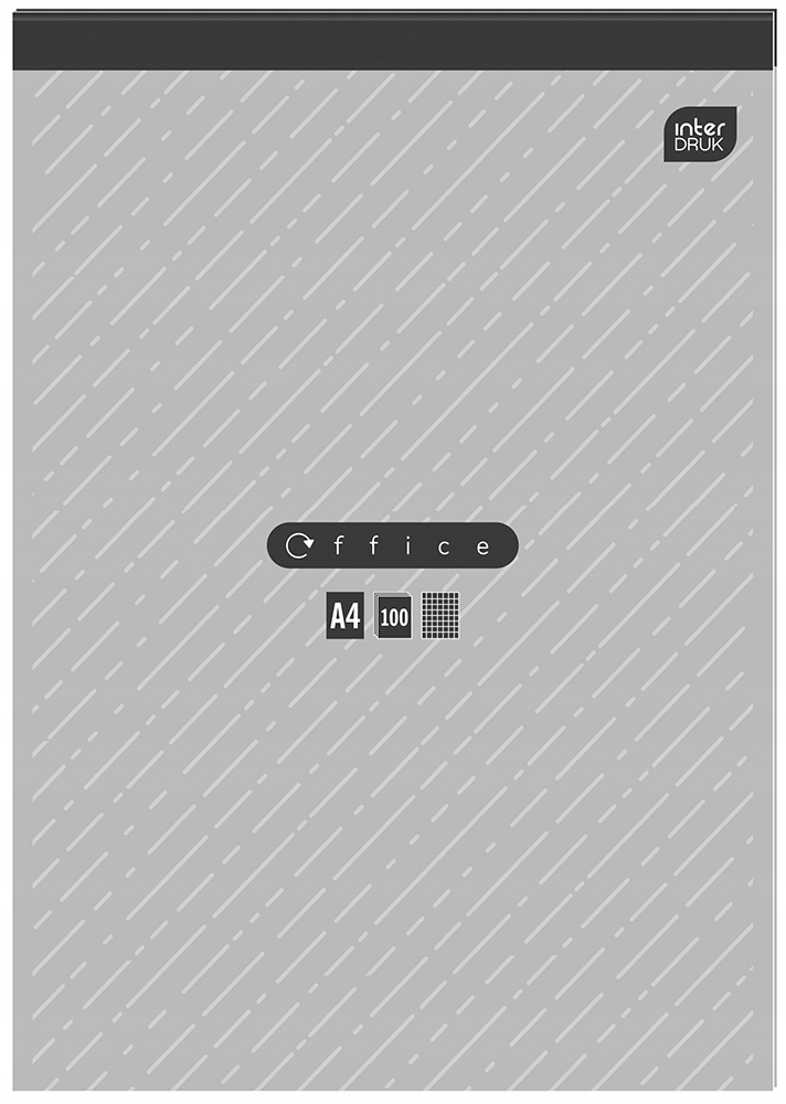 Blok notes biurowy INTERDRUK A4 100 kartek w kratkę EAN (GTIN) 5902277171191