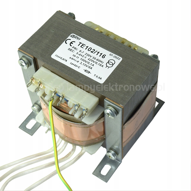 Síťový transformátor pro lampové zesilovače TE102/116