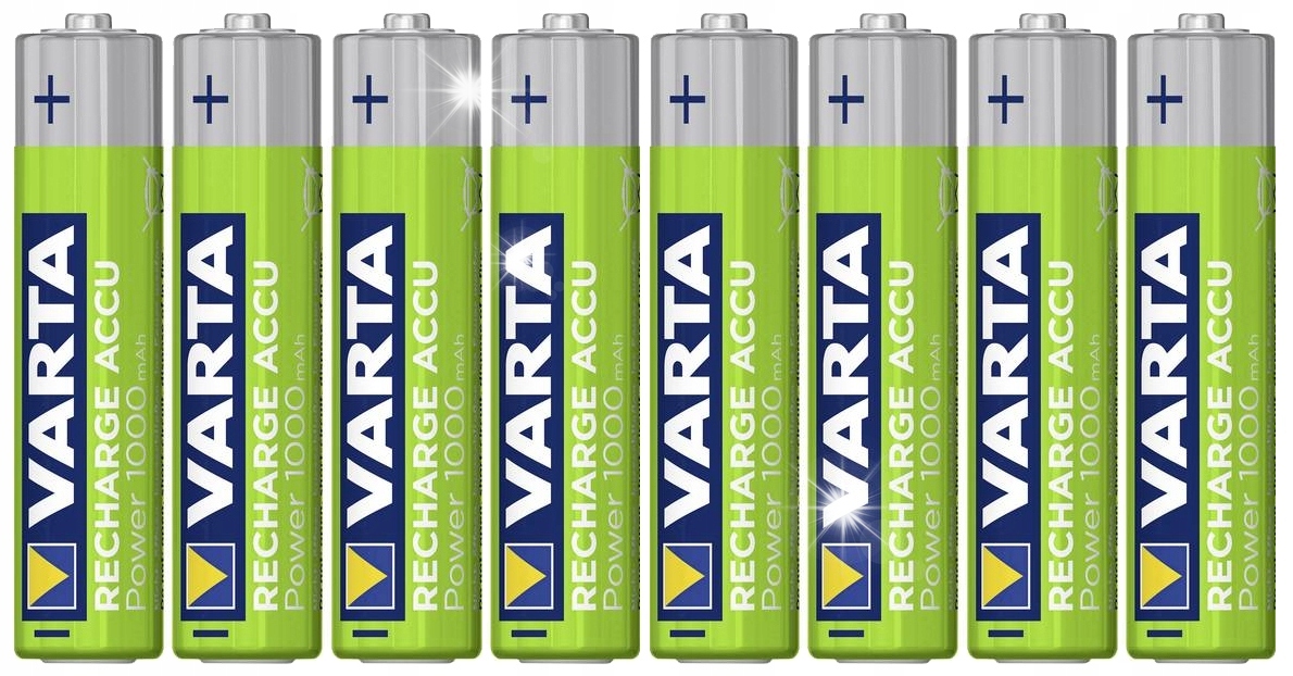 8x БАТАРЕИ VARTA R3 AAA 1000 мАч 1,2 В