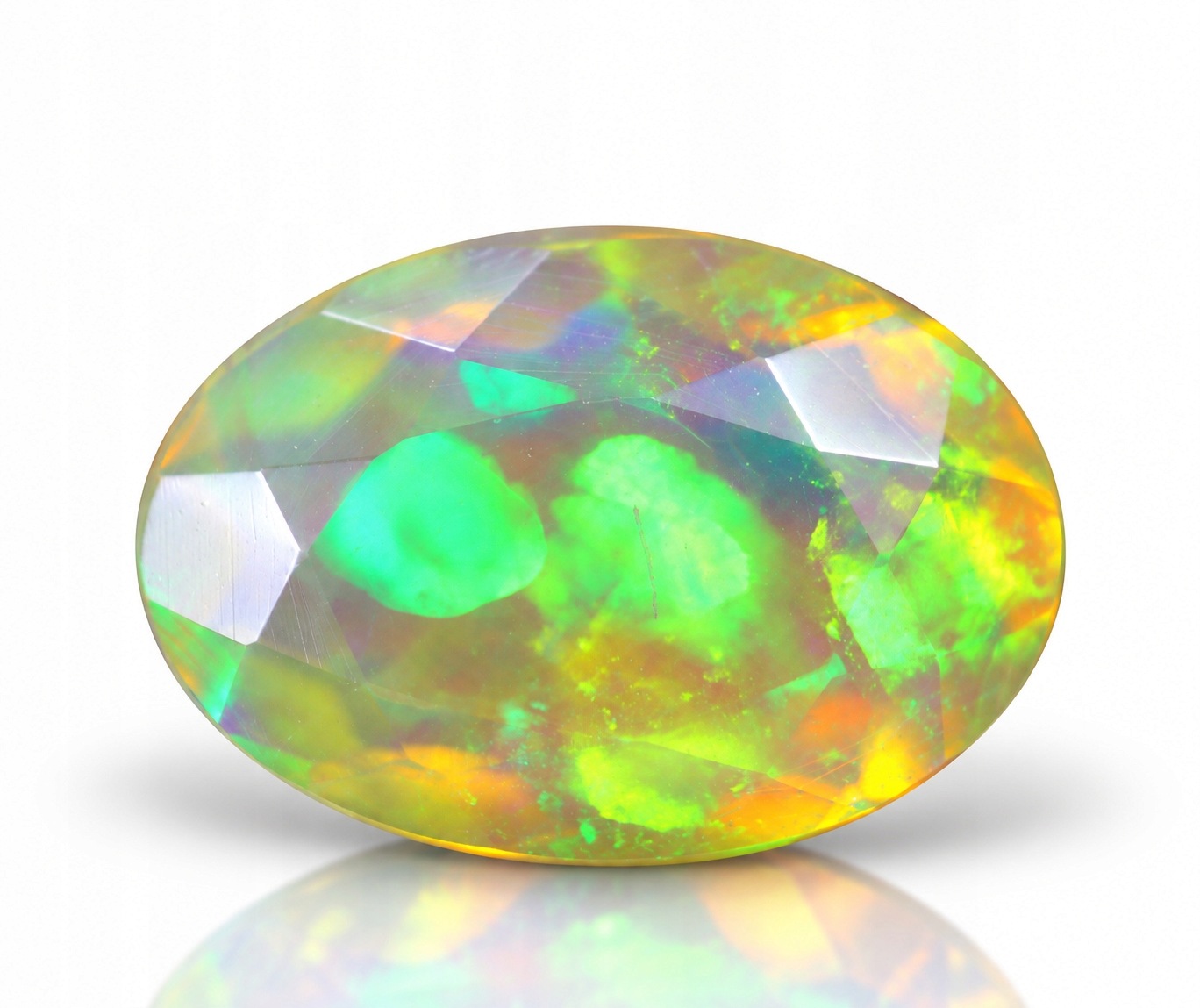 Přírodní opál 1.42 ct Ovál Etiopie certifikát Wbd