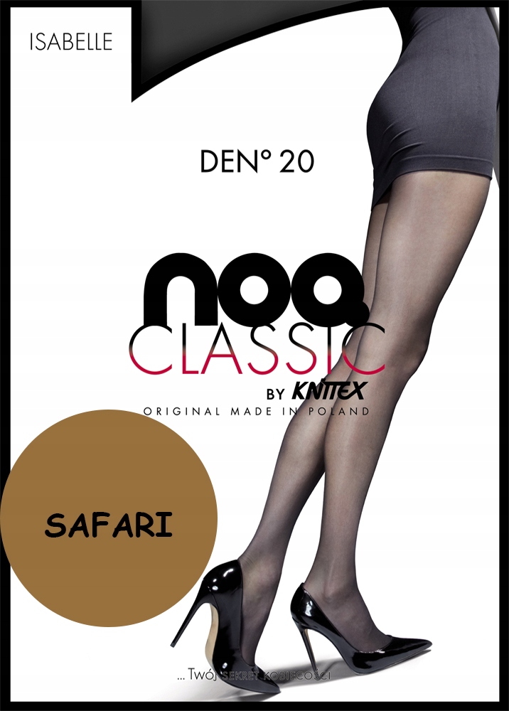 

knittex Isabelle rajstopy lycra 20 den Safari# 4 L