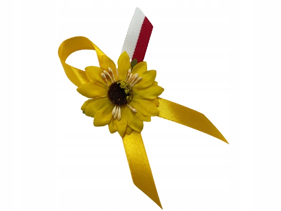 KOTYLION #12 SŁONECZNIKI Z FLAGĄ DOŻYNKI OZDOBA