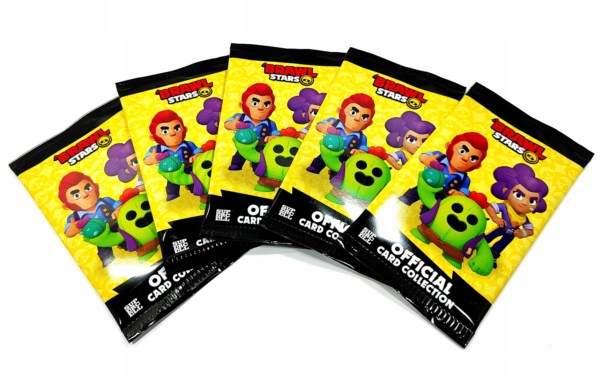 KARTY. BRAWL STARS. OFFICIAL CARD COLLECTION. 5 SASZETEK / 25 KART