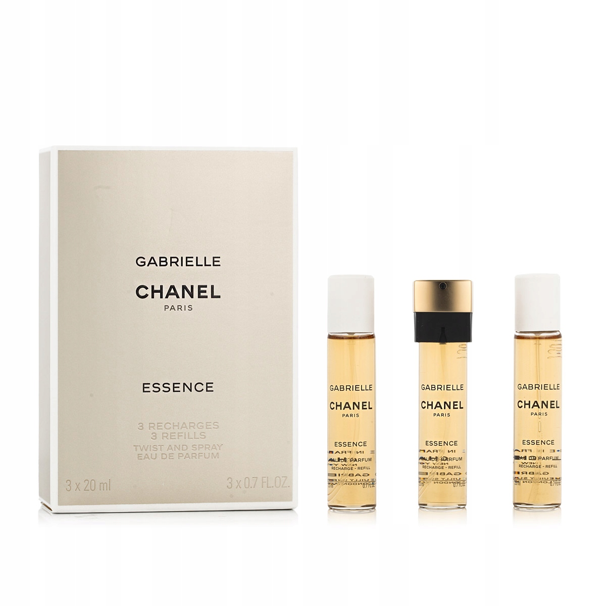 Chanel Gabrielle Essence Edt 3 x 20 ml náplň do kapesního spreje W