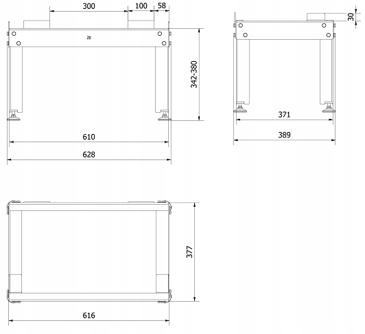 PODSTAWA NOGI STELAŻ POD WKŁAD ZUZIA ERYK Typ Inne elementy