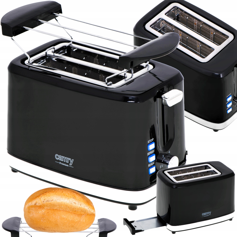 Toustovač Sendvičovač 6 Úrovní 900W Topinkovač Rošt Na Rohlíky Funkce Stop