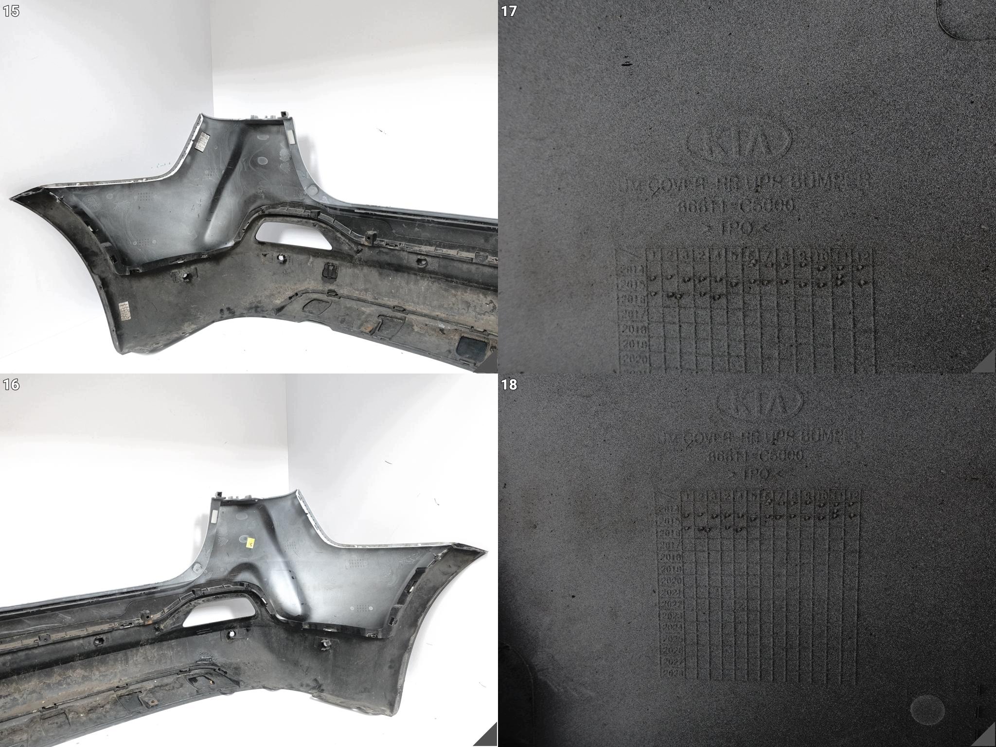 KIA SORENTO III UM 15-17 bumper BUMPER + SPOILER diffuser rear part (6xPDC)