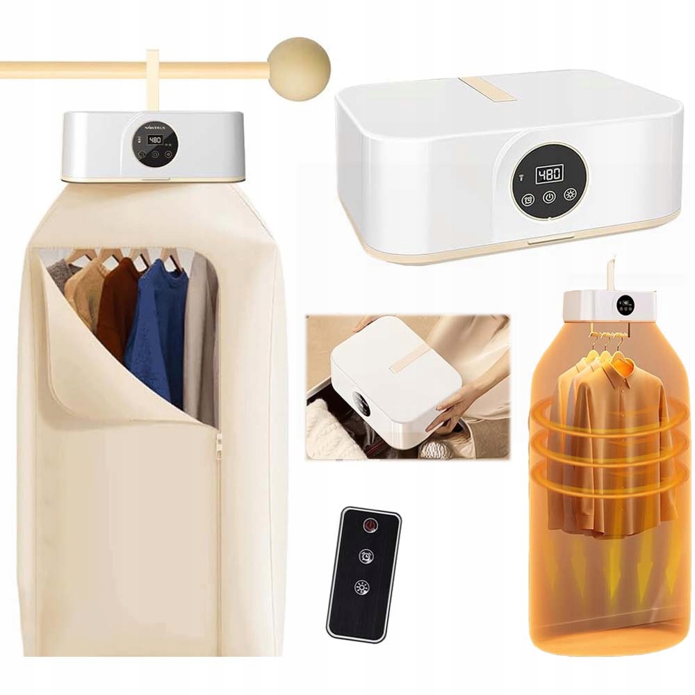 Levně Elektrický Sušák Na Prádlo Cestovní Zatížení 10 Kg 2 Režimy S Časovačem