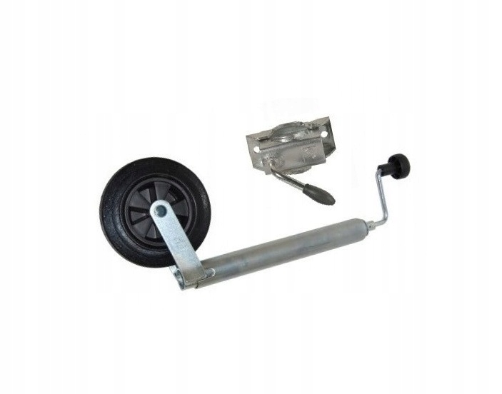 Kolečko pro manévrování fi48 polyamid-guma pro přívěs 150 kg objímka